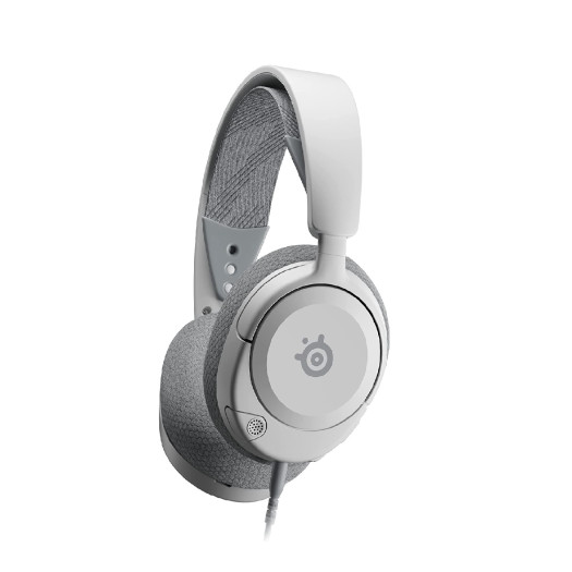 SteelSeries Arctis Nova 1P Multi-System Gaming Headset — Hi-Fi Drivers — 360° Spatial Audio — Comfort Design — Durable — Lightweight — Noise-Cancelling Mic — PS5/PS4, PC, Xbox, Switch - White